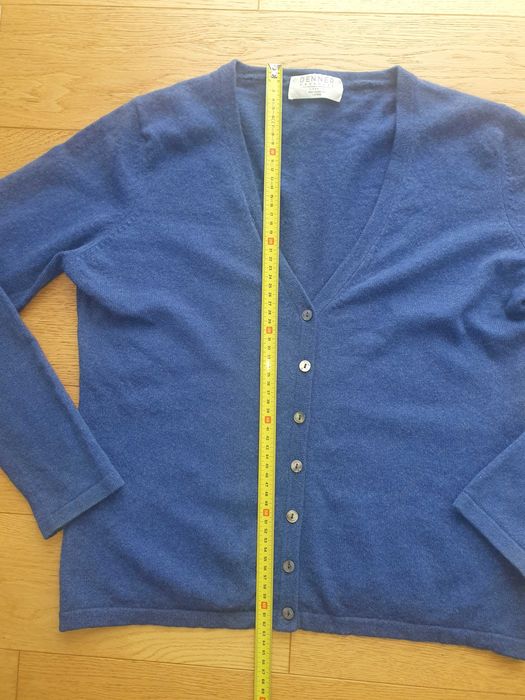 Sweter kardigan 100 % kaszmir L Denner cashmere