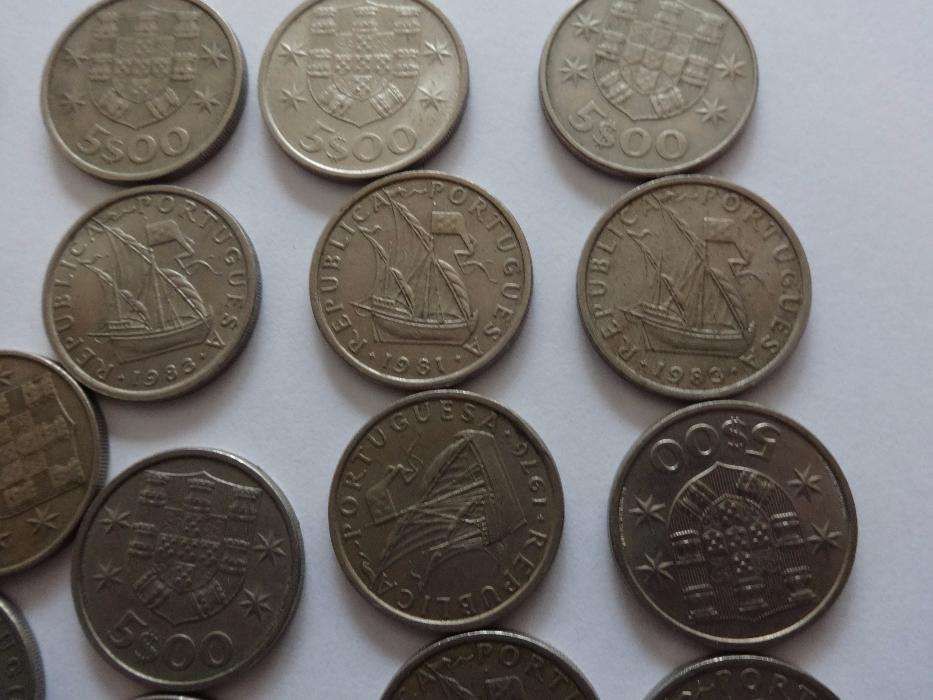 Moedas antigas 2$50, 5 e 10 escudos Cupro-Niquel