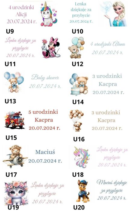 Podziękowania dla gości miód nabierak