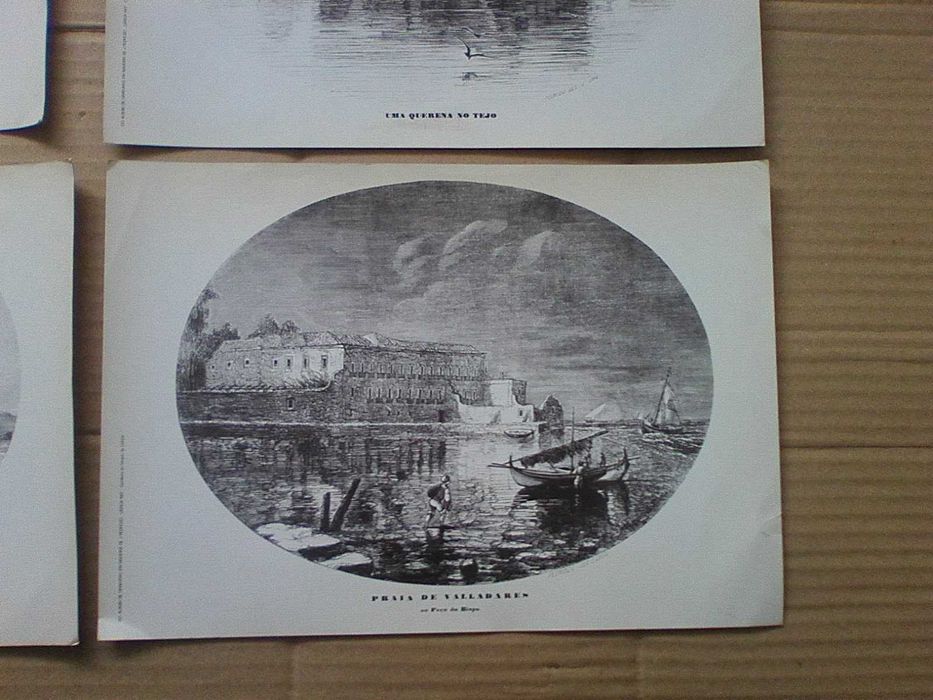 Quatro gravuras em madeira de J. Pedrozo