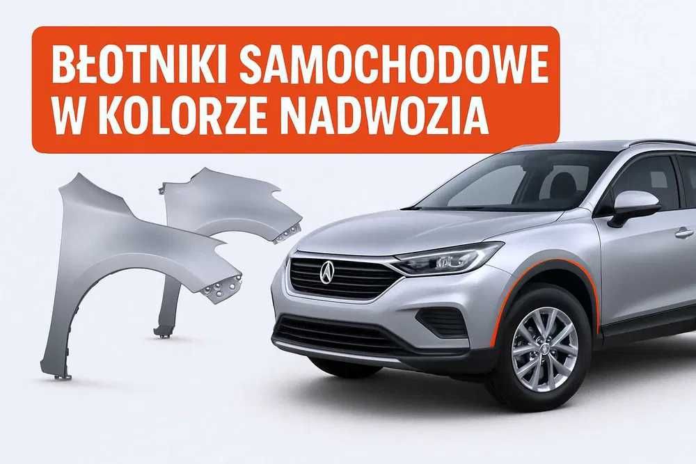 Błotniki samochodowe w kolorze nadwozia