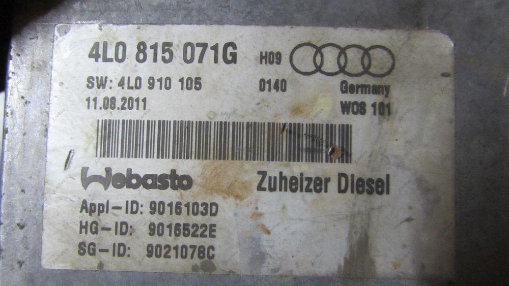 Обігрівач автономний Webasto Audi Q7  4 L Ауді кю Ауди  обогреватель