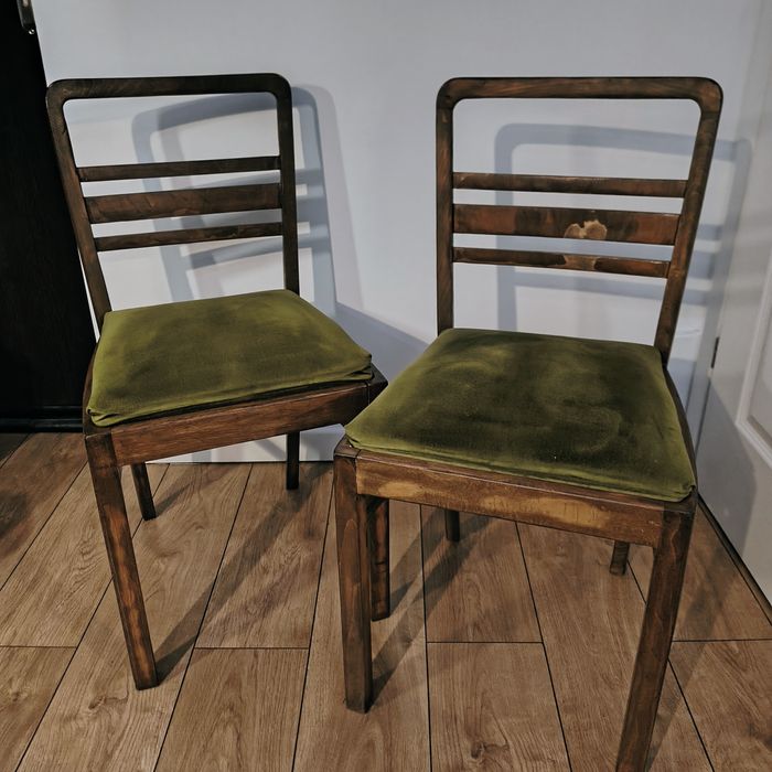 Krzesła Gościcińska Fabryka Mebli retro antyk renowacja krzesło drewno