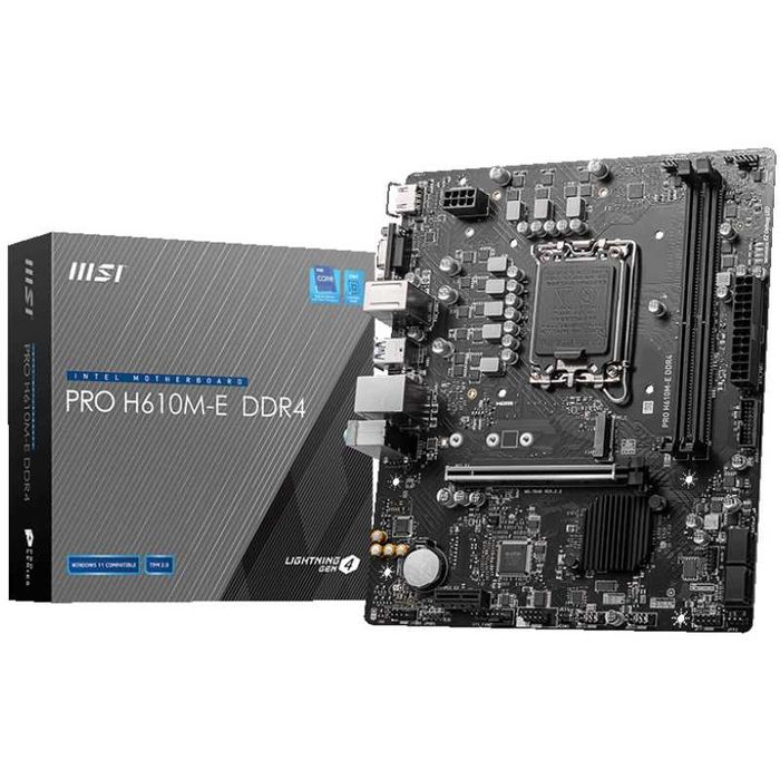 Материнська плата MSI Pro H610M-E DDR4 Socket 1700