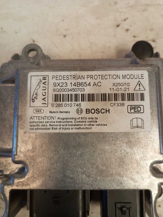 Módulo Centralina Proteção Peões / Capô Jaguar XF (Ref: 9X2314B651AC)