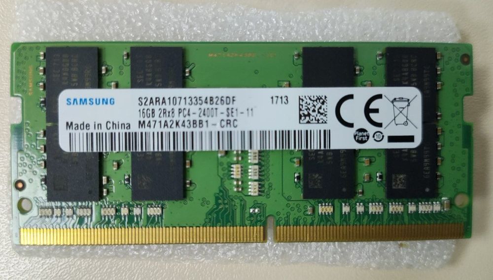 Оперативна пам'ять для ноутбука 16GB DDR4 2400 Samsung / Kingston 2666