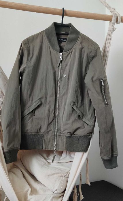 Kurtka bomberka bomber khaki S męska jesień