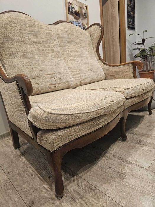 Komplet sofa i 2 fotele antyki