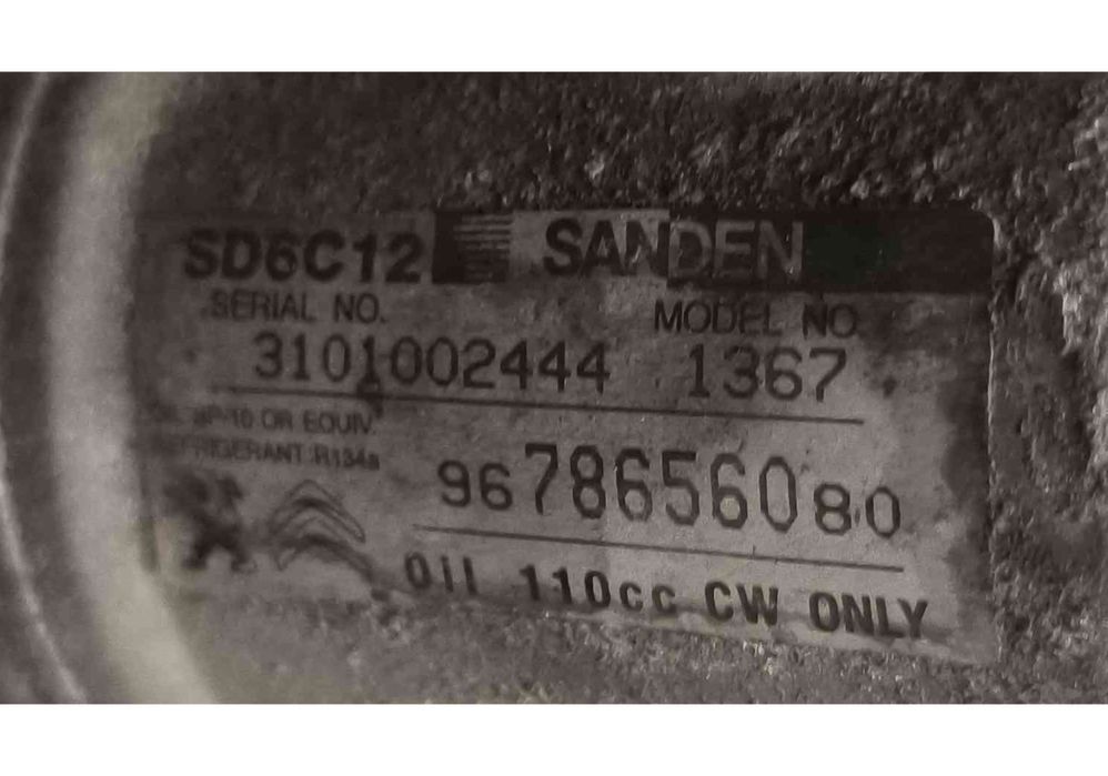 Compressor Ar Condicionado PEUGEOT 2008 I (CU_) ano 2016