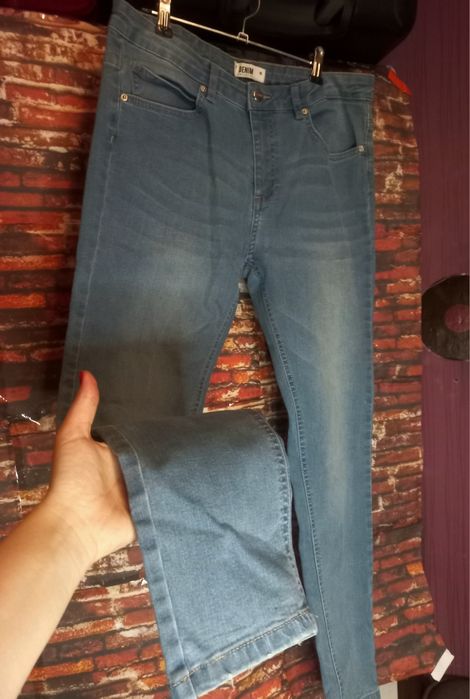 XL (42) Klasyczne Niebieskie Jeansy Rurki Denim Collection
