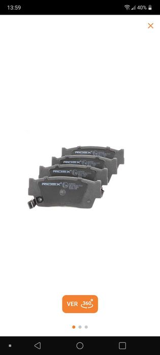 Jogo de pastilhas de travão com avisador sonoro sonoro