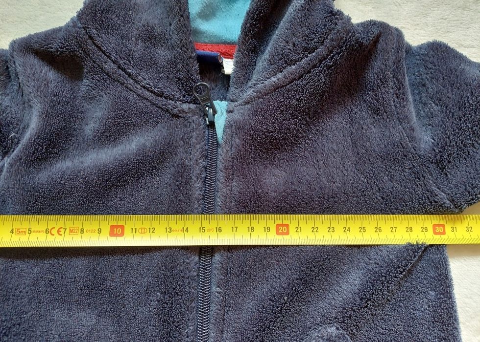 Ciepła bluza chłopięca r.74/80 z uszkami