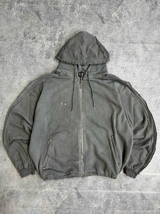 Худі Thug Club zip hoodie худи зипка y2k archive серая сіра зіпка