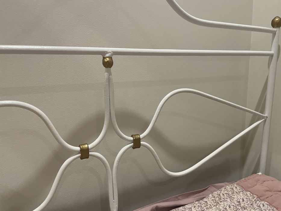 Cama ferro com colchao