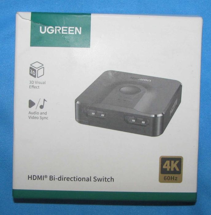 Переключатель двунаправленный UGREEN CM217 HDMI. Сплиттер UGREEN