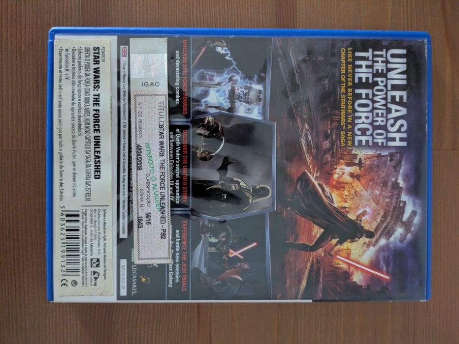 Jogo PS2 ( PlayStation 2 ) Star Wars The Force Unleashed (Opt. Estado)