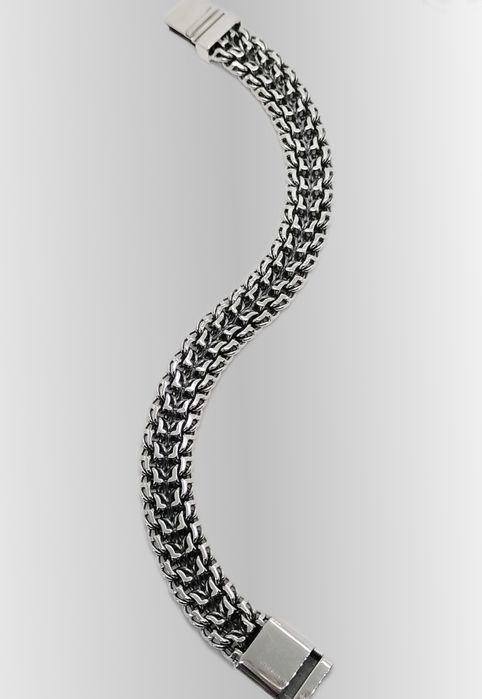 Срібний браслет 52.5г чоловічий, мужской серебряный браслет 925