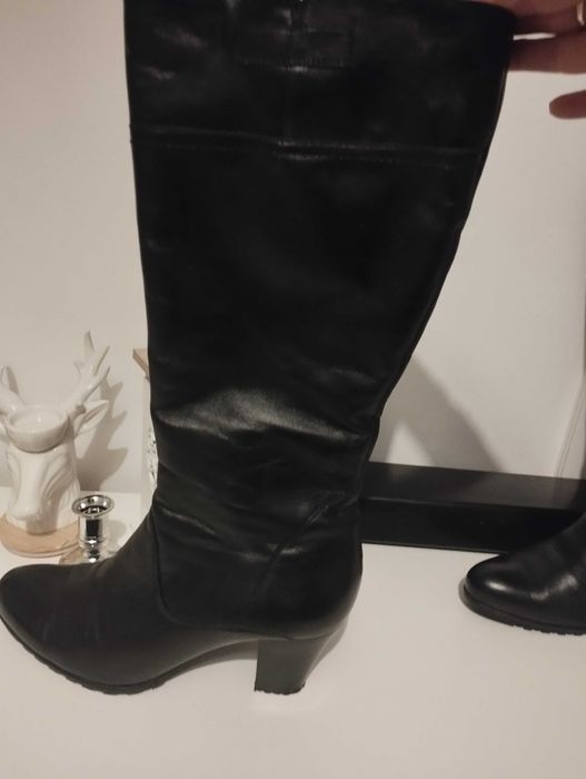 Kozaki damskie skórzane