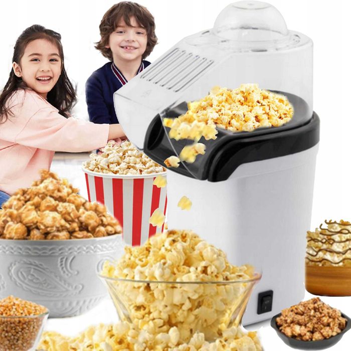 Maszynka maszyna urządzenie do robienia popcornu popcorn domowa film