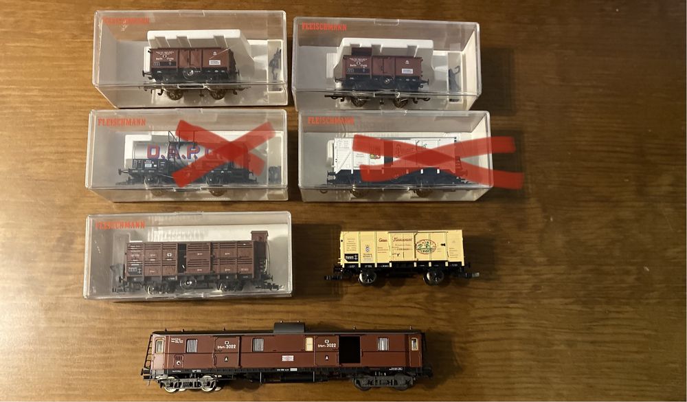Carruagens comboio Fleischmann HO