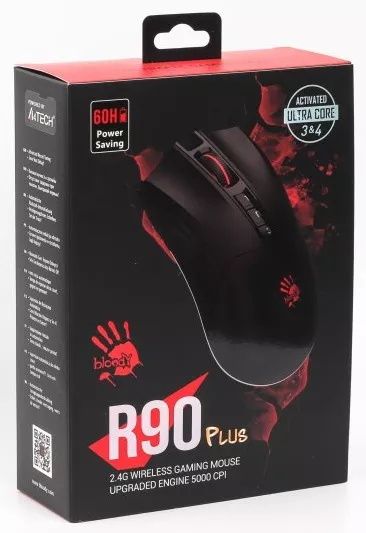 Миша ігрова бездротова A4-Tech Bloody R90 Plus (Black), чорна