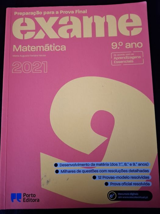 Prova final Exame - Matemática 9° ano
