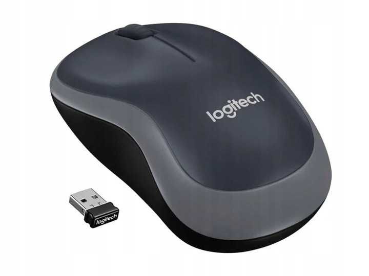 Mysz myszka bezprzewodowa Logitech M185 komputerowa optyczna szara