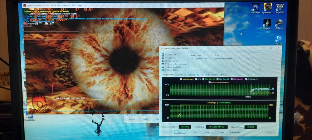 Компьютер игровой intel e3 1245 v5/4gb ddr4/p106-100.