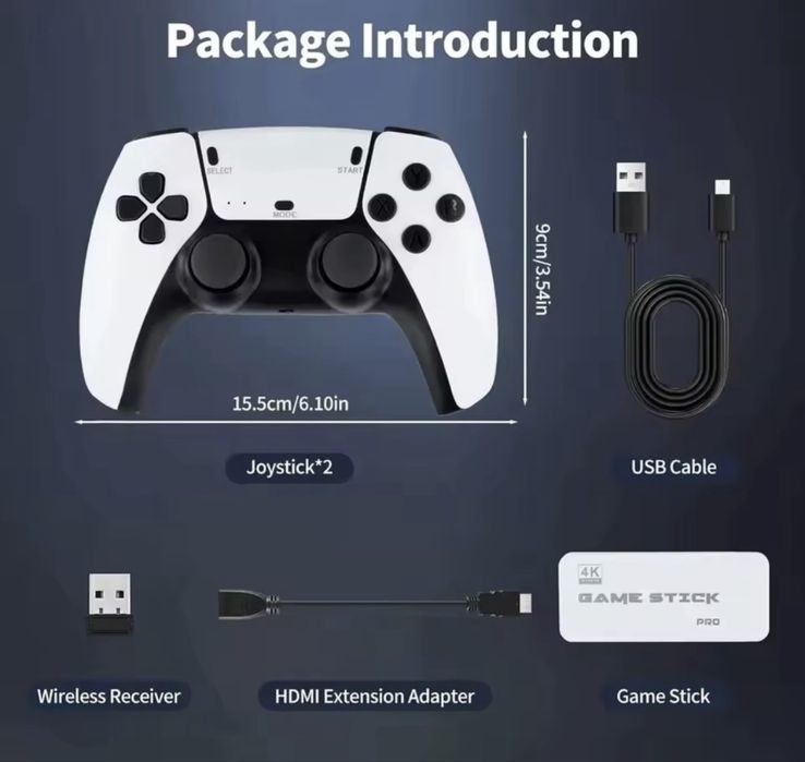 GAME STICK PRO 4K – Diversão para toda a família