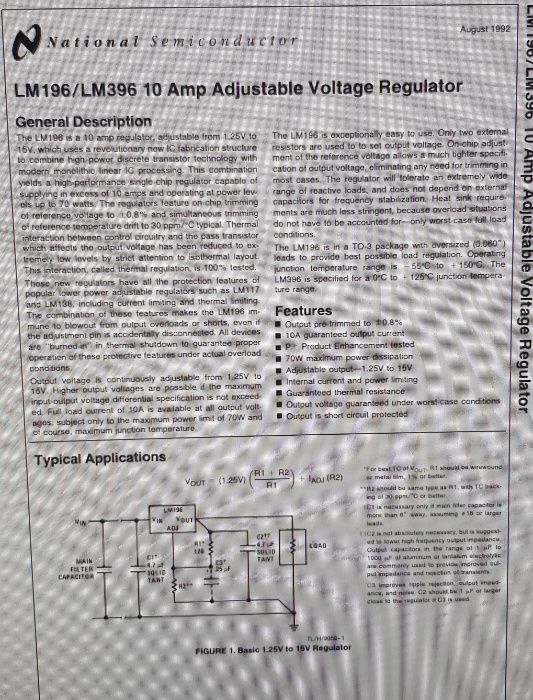 Regulador de Tensão LM396K (Novos e Originais National Semiconductor)