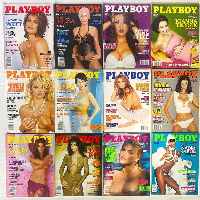 "Playboy"  polska  edycja - cały rocznik 1999  STAN BARDZO DOBRY