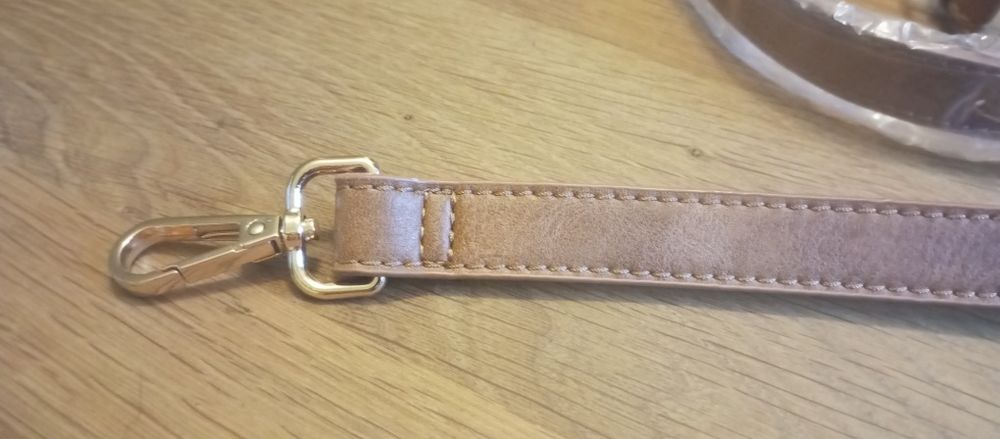 Pasek do torebki brązowy