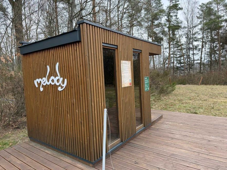 Sauna ogrodowa VINGBERG Scandit 8 + balia fińska Kirami #170 — komplet premium, Pomorze (Milwino)