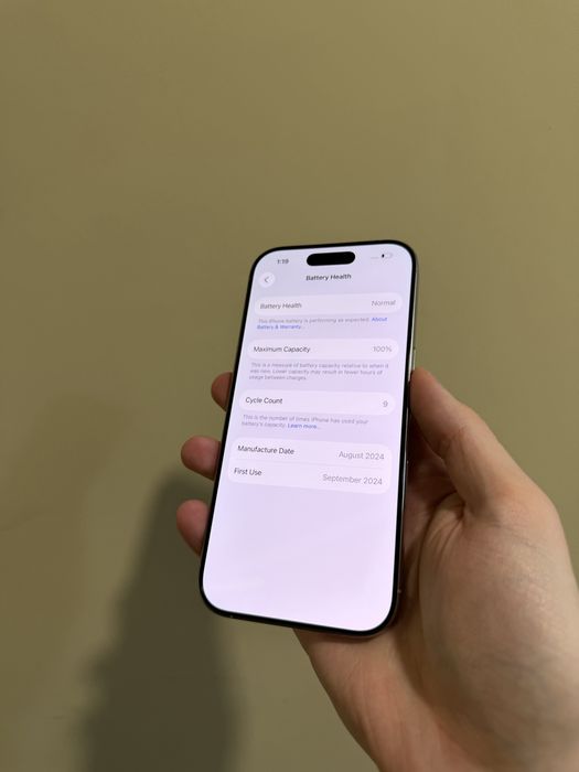 Б/у IPhone 16 Pro 256 Natural ідеальні стани