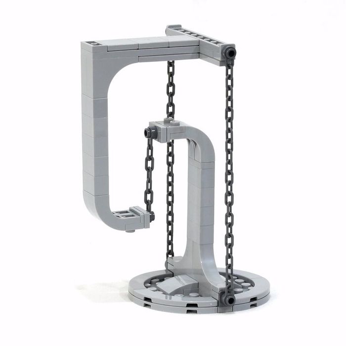 Lego suspenso (tensegrity sculpture)