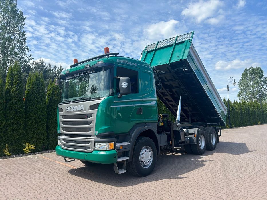 Scania G450 6x4 resor HDS radio wywrotka hydroburta