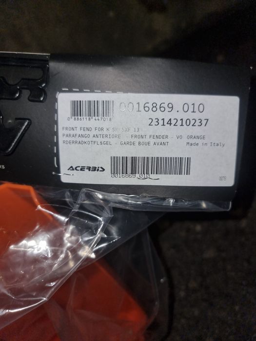 Plásticos KTM EXC/SX/SXF 2013/2016 Laranja