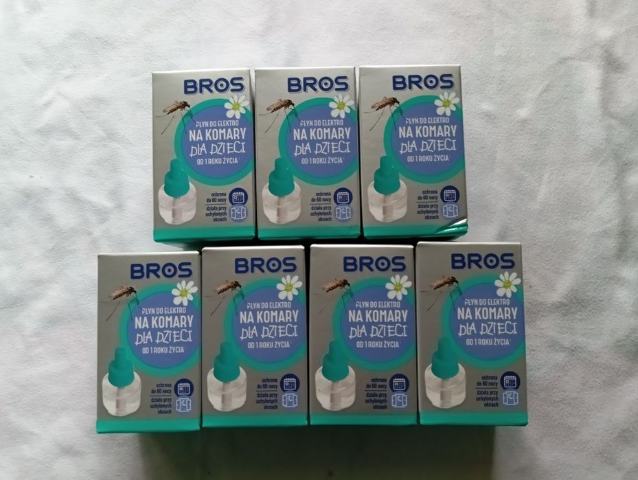 Płyn Do Elektrofumigatora Na Komary Uzupełniający Dla Dzieci Bros 40 ml 7 szt.