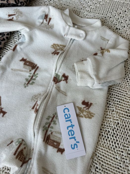 Флісові чоловічки комбінезони 2 шт Carters 56-62 3 м