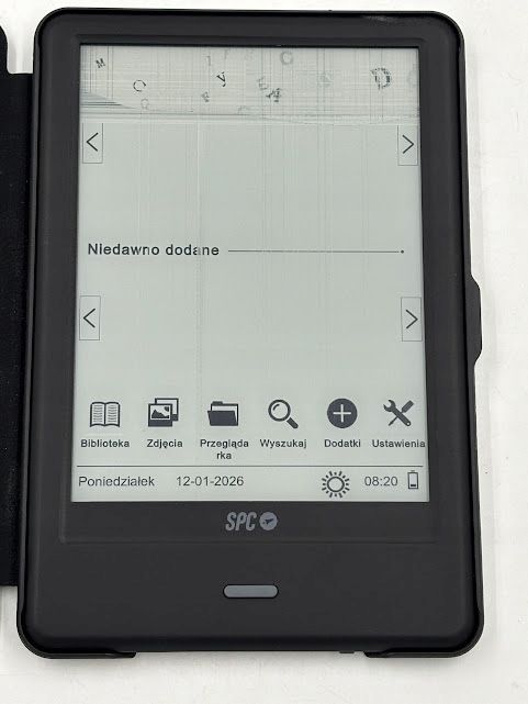 uszkodzony czytnik spc 5641n 8 gb 6 cali czarny 1500 mah