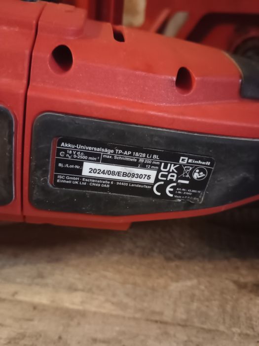 Zestaw Elektronarzędzi Einhell Piła łańcuchowa szablasta 18v