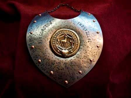 tarcza, ryngraf pamiątkowy Przewodnik Tatrzański 1875 r. unikatowy