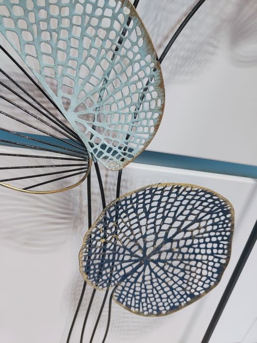 Ozdoba ścienna metalowa - rośliny