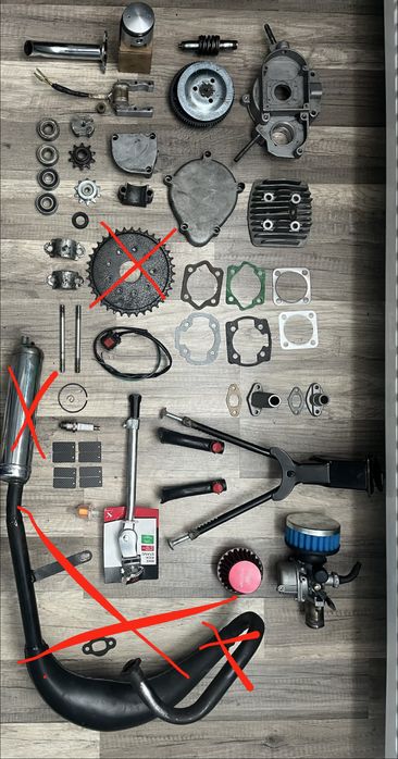 Części do silnika rowerowego 66/80 cc