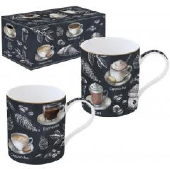 Kubek porcelanowy w ozdobnym pudełku 350ml 2szt oprawa: pudełko