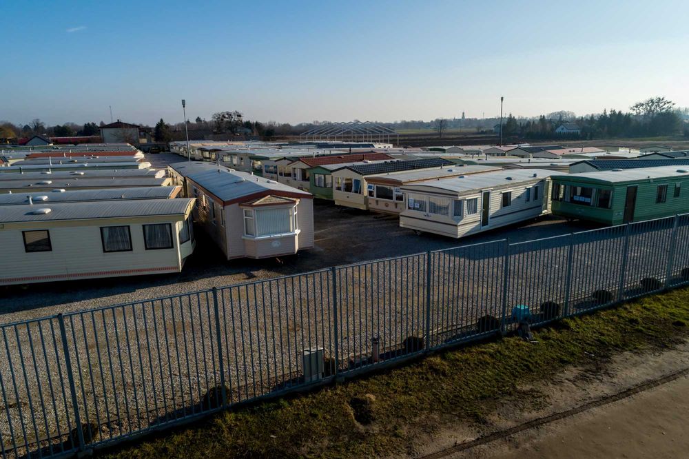 Domek holenderski domki kemping kontener przyczepa transport