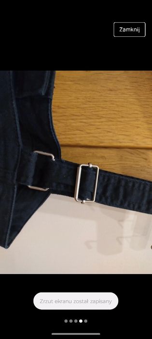 Sukienka czarna z guzikami jeansowa HM