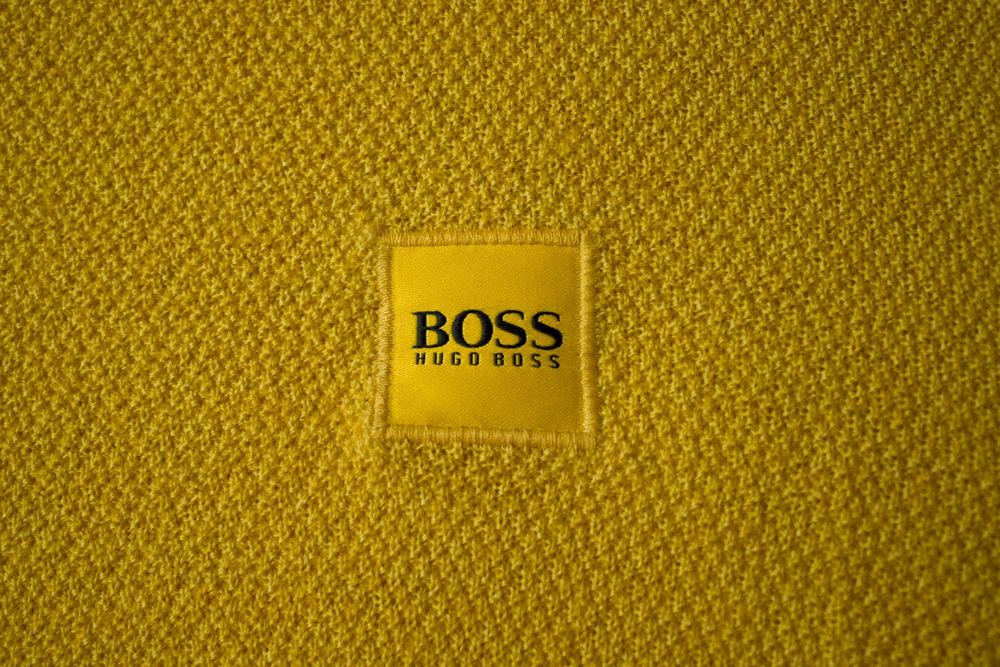 Мужской свитер Hugo Boss yellow sweater Оригинал New !
