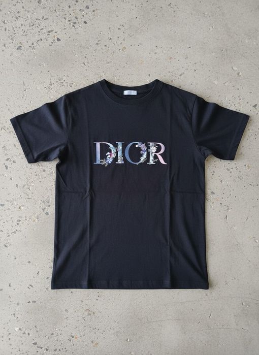 Dior Floral Embroidery T-Shirt