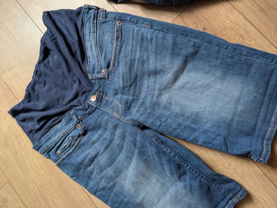 Krótkie spodenki ciążowe roz. M 38 H&M mama Bermudy do kolan